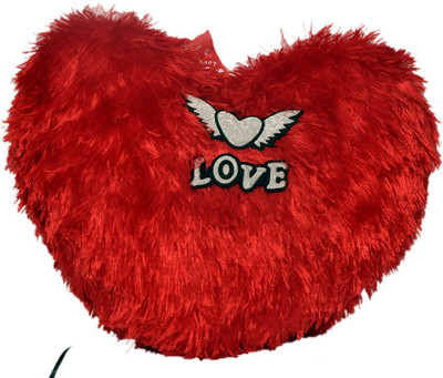 

Poonam Poonam Red Hub Soft Love Heart Cushion & Pillows - 30 cm(Red)