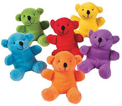 

Fun Express Primary Plush Bears (1 Dozen) - 5 inch(Red)