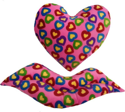 

Aparshi colorful heart and lips stuffed soft toy (Pack of 2) - 40 cm(Multicolor)
