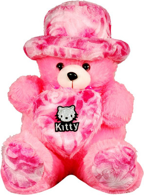 

Montez Cute Heart Teddy Bear - 61 cm(pink)