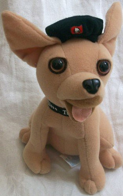 Taco Bell 6" Plush Dog Doll Wearing Black Hat - 15.74 inch(Brown)