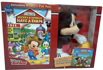 

Disney Mickey Mouse Mickeys Fun Pack (Plush + Book + Dvd) - 9.84 inch(Black)