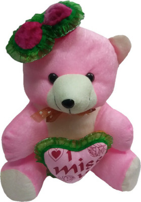 

Aparshi MISS YOU teddybear stuffed soft toy - 35 cm(Pink)