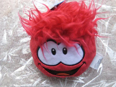Club Penguin Disney 4'' Red Pet Puffle Series 3(Red)