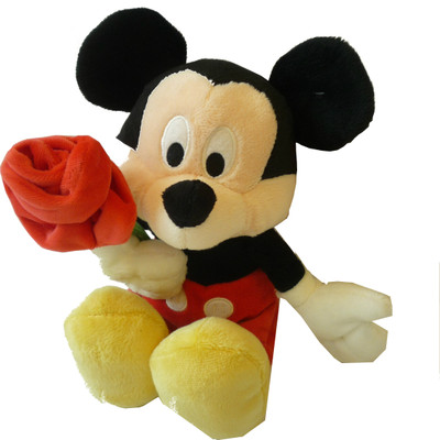 

Disney Mickey with Rose - 10 inch(Multicolor)
