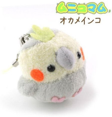 

TSTADVANCE Soft And Downy Mini Bird Cell Phone Strap (Cockatiel / Grey)(White)