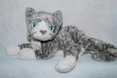 

ty Beanies Babies Purr The Grey And White Cat(Grey)