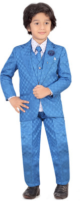 

Jeet Boys Blazer, Shirt and Trouser Set, Blue