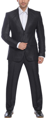 

Park Avenue Single Breasted Solid Men's Suit, Grey