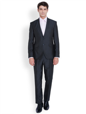 

Park Avenue Single Breasted Solid Men's Suit, Blue