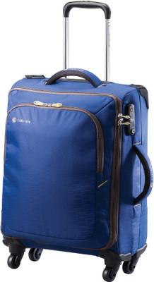 

Carlton Tribe II Expandable Spinner Trolley Case 55 cm Cabin Luggage -  inch(Blue
