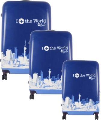 

Moladz Air World-Combo Three Pcs Check-in Luggage -  inch(Blue