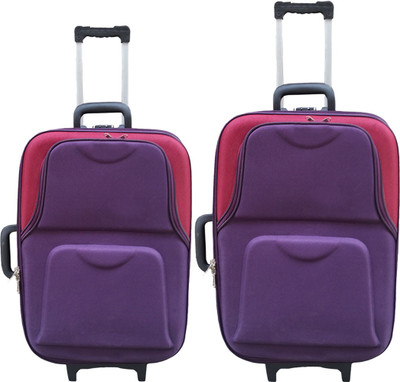 

United Mescos Purple Maroon Check-in Luggage -  inch(Purple