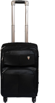 

SAHARA EXCLUSIVE PU Expandable Cabin Luggage -  inch(Black