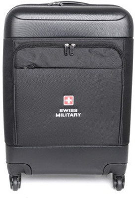 

Swiss Military POLYESTER MEDIUM Size 24inch TRAVEL LUGGAGE Check-in Luggage -  inch(Black