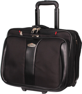 

Ricardo " 2 Wheel Overnighter With Ricardo Messenger Bag Inside Expandable Cabin Luggage -  inch(Black