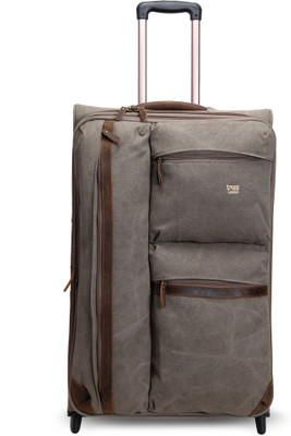 Troop London 2-Wheel Trolley - TR2011-2A | Brown | Medium (') Check-in Luggage -  inch(Brown