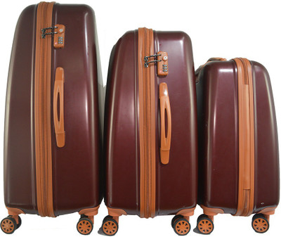 

TRAWORLD 4-wheel Polycarbonate Expandable Check-in Luggage -  inch(Red