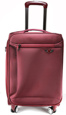 

Texas USA 24 inch 4 wheel Trolley Bag Expandable Check-in Luggage - 24 inch(Maroon)