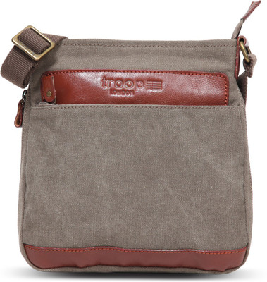 

Troop London Vertical Messenger Bag - TRP0205 | Brown | Medium Check-in Luggage -  inch(Brown