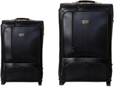 

Tramp & Badger Super Lite S-2-SM (Set of 2- 20" & ") Expandable Check-in Luggage -  inch(Black