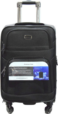 

American Club ExclusiveTrolleyBag9IP Expandable Cabin Luggage -  inch(Black