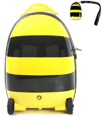 

The Untold Stores Honey Bee Walking Suitcase Cabin Luggage -  inch(Yellow, Black, Black;yellow