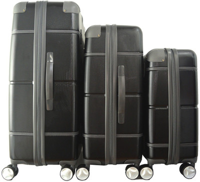 

TRAWORLD 4-wheel Polycarbonate Expandable Check-in Luggage -  inch(Grey