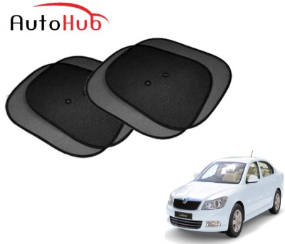 Auto Hub Side Window Sun Shade For Skoda Laura(Black)