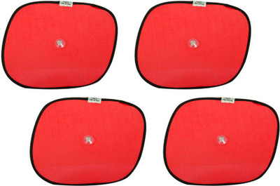 

Motor Duniya Side Window, Sun Roof, Rear Window Sun Shade For Universal For Car Universal For Car(Red)