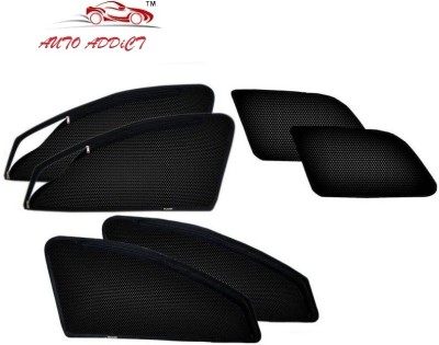 AuTO ADDiCT Side Window, Rear Window Sun Shade For Toyota Fortuner(Black)