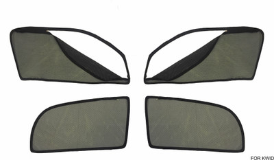 

MAGNET Side Window Sun Shade For Renault Kwid(Black)