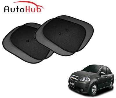 Auto Hub Side Window Sun Shade For Chevrolet Aveo(Black)