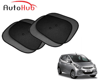 Auto Hub Side Window Sun Shade For Hyundai Eon(Black)