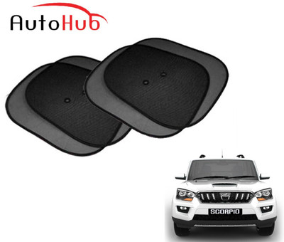 Auto Hub Side Window Sun Shade For Mahindra New Scorpio(Black)