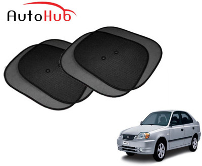 Auto Hub Side Window Sun Shade For Hyundai Accent(Black)