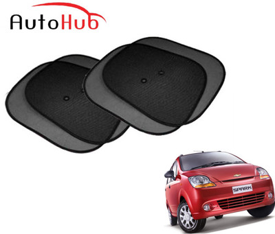 Auto Hub Side Window Sun Shade For Chevrolet Spark(Black)