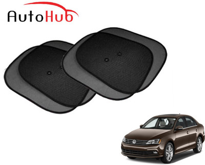 Auto Hub Side Window Sun Shade For Volkswagen Jetta(Black)