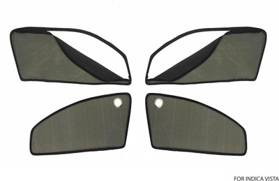 

MAGNET Side Window Sun Shade For Tata Indica Vista(Black)