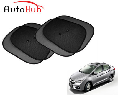 Auto Hub Side Window Sun Shade For Honda City(Black)