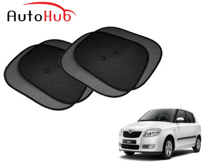 Auto Hub Side Window Sun Shade For Skoda Fabia(Black)