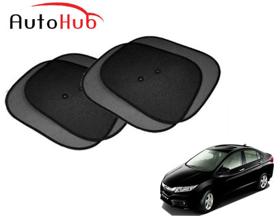 Auto Hub Side Window Sun Shade For Honda City(Black)
