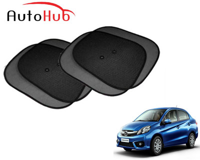 Auto Hub Side Window Sun Shade For Honda Amaze(Black)