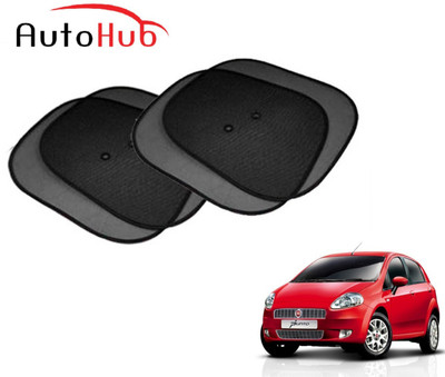 Auto Hub Side Window Sun Shade For Fiat Punto(Black)