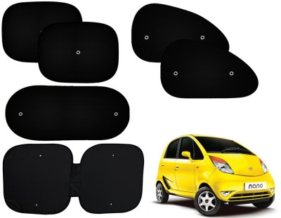 AUTO PEARL Side Window, Rear Window Sun Shade For Tata Nano(Black)