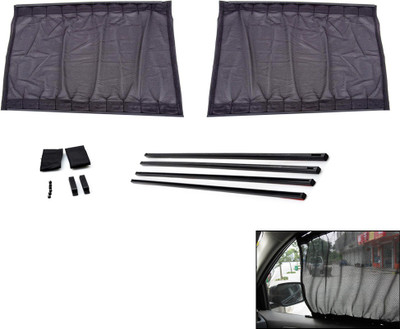 

Speedwav Side Window, Rear Window Sun Shade For Skoda Fabia(Black)