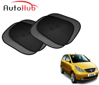 Auto Hub Side Window Sun Shade For Tata Indica Vista(Black)