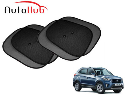Auto Hub Side Window Sun Shade For Hyundai Creta(Black)