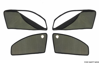 

MAGNET Side Window Sun Shade For Maruti Suzuki New Swift(Black)