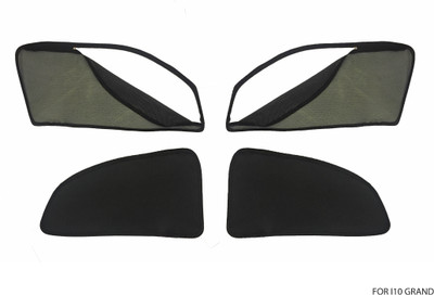 

MAGNET Side Window Sun Shade For Hyundai Grand i10(Black)